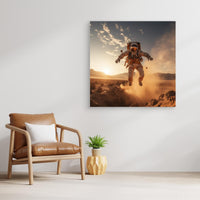 Flying astronaut in desert #2