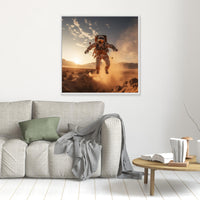 Flying astronaut in desert #2