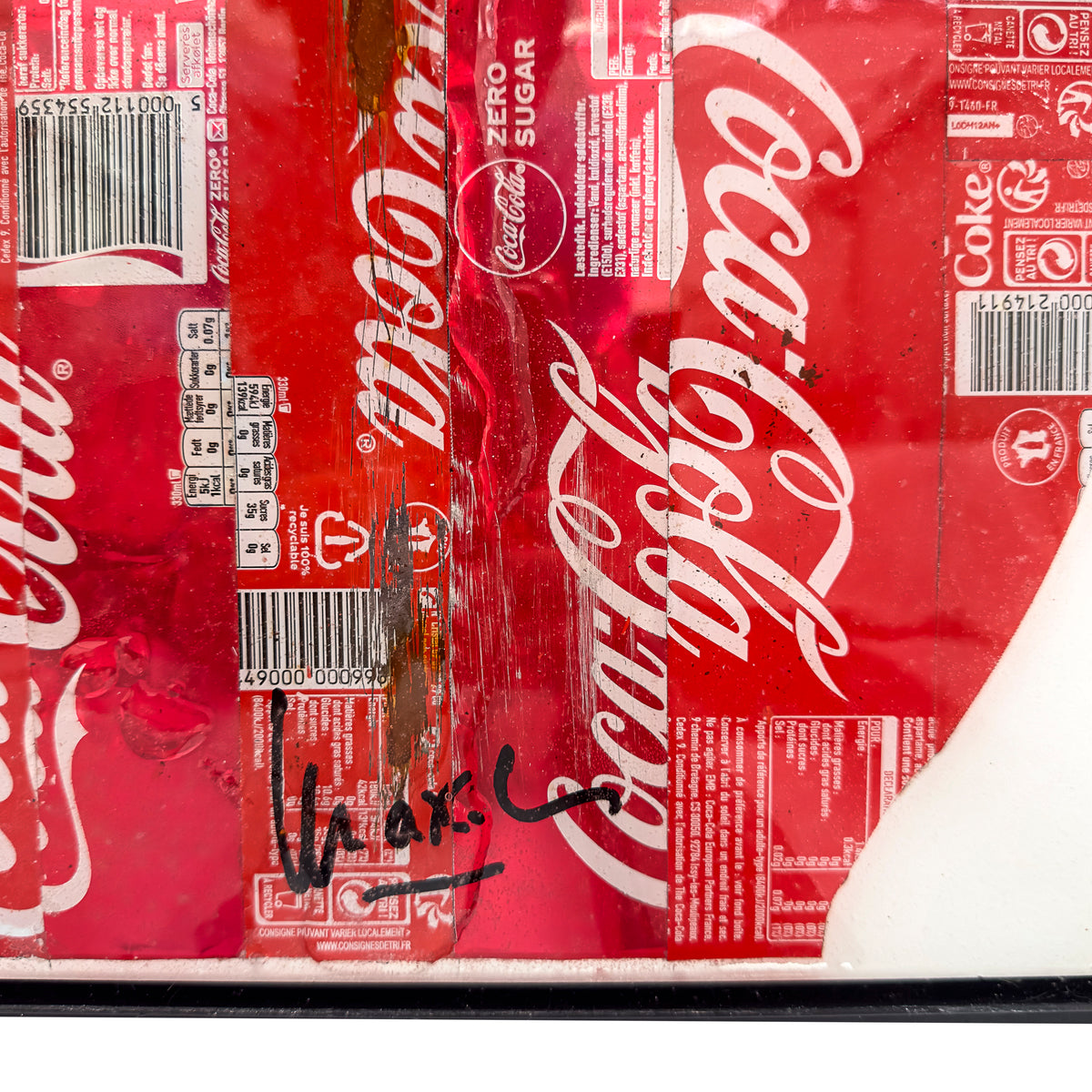 Cascade de MaxL, détail avec la signature de l'artiste