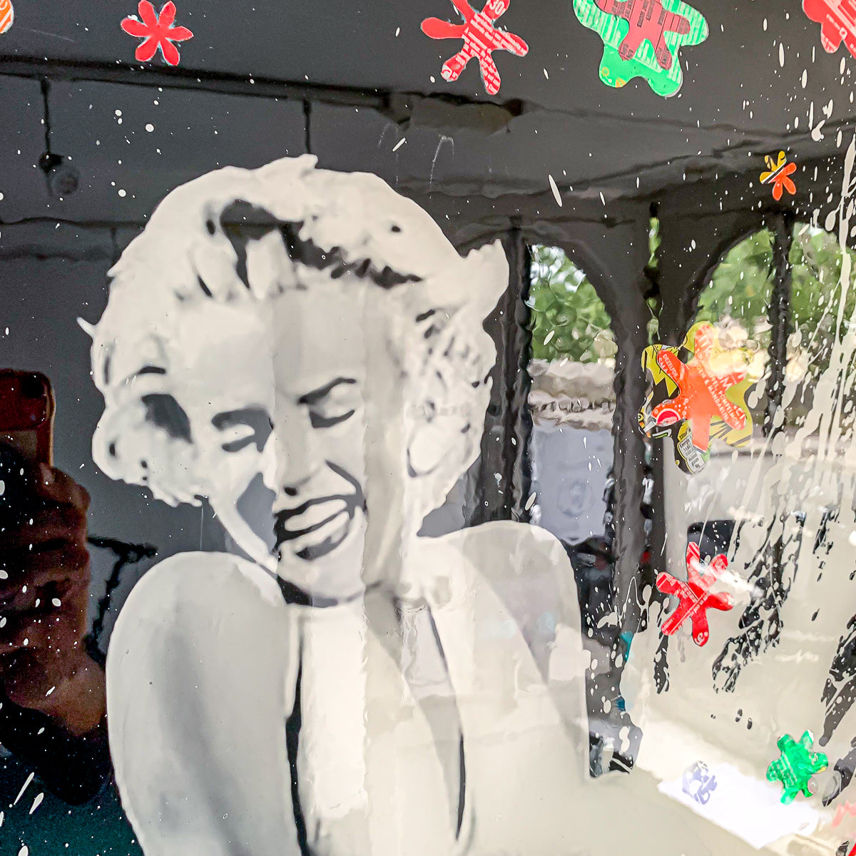 Pepe & Marilyn de MaxL, détail du visage