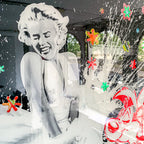 Pepe & Marilyn de MaxL, détail des canettes découpées et de la résine 2