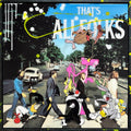 Abbey Toons #2, tableau pop art de MaxL sous résine : les Beatles sur Abbey Road et des personnages de dessins animés