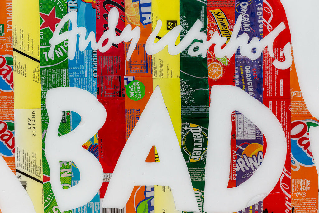 Andy Warhol's Bad de MaxL, détail de l'inscription Bad