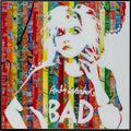 Andy Warhol's Bad, tableau pop art de MaxL en canettes recyclées et résine, vue de face