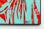Ariana Green & Red de MaxL, détail avec la signature de l'artiste