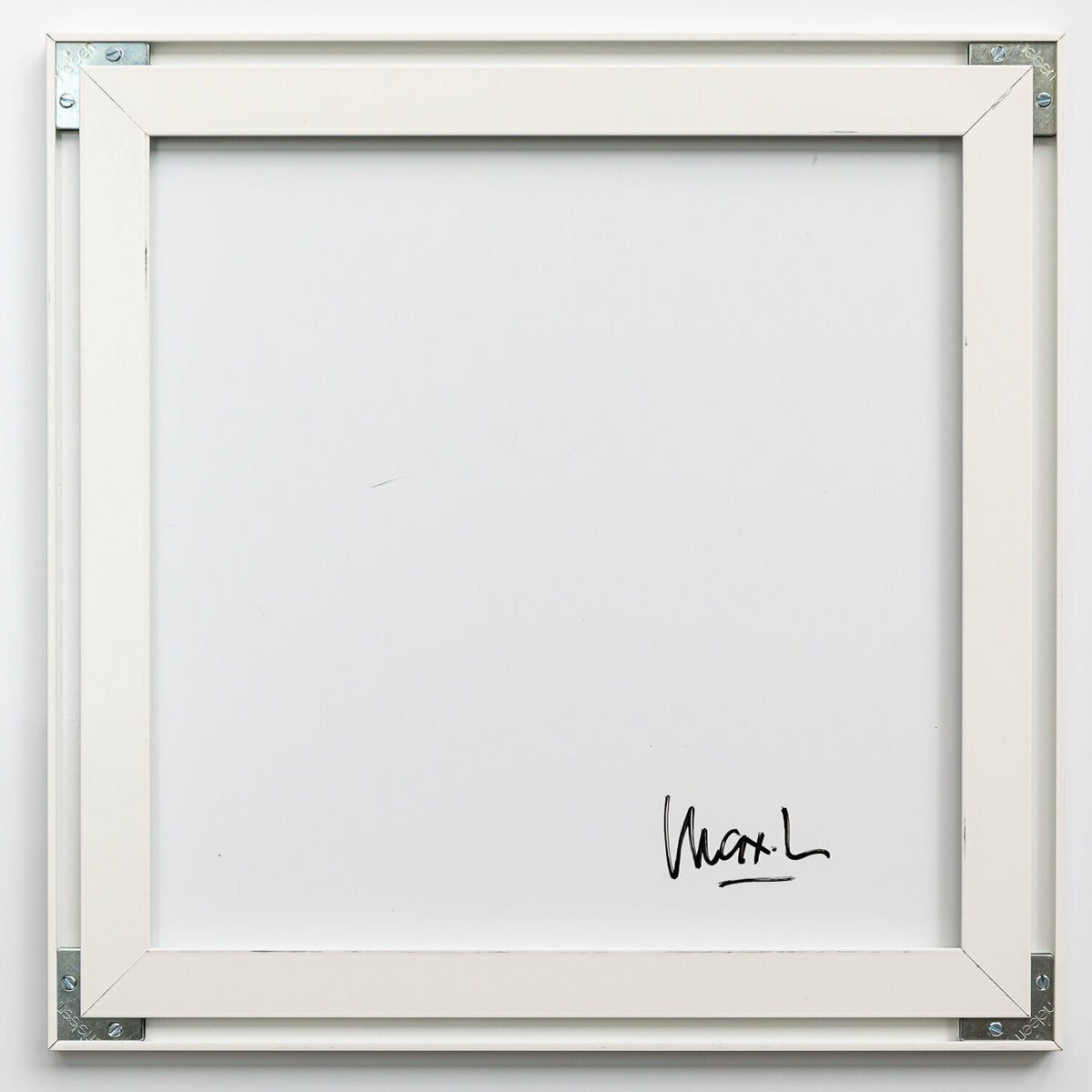 Double Jim de MaxL, dos du tableau avec la signature de l'artiste