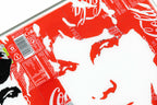 Double Jim de MaxL, vue de biais sur le portrait en canettes