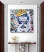 Freddie, tableau de MaxL accroché au mur, mise en situation 3