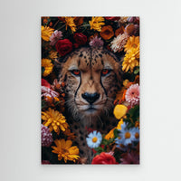 Cheetah Flowers portrait