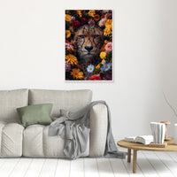 Cheetah Flowers portrait