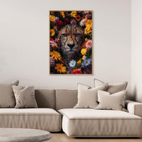Cheetah Flowers portrait
