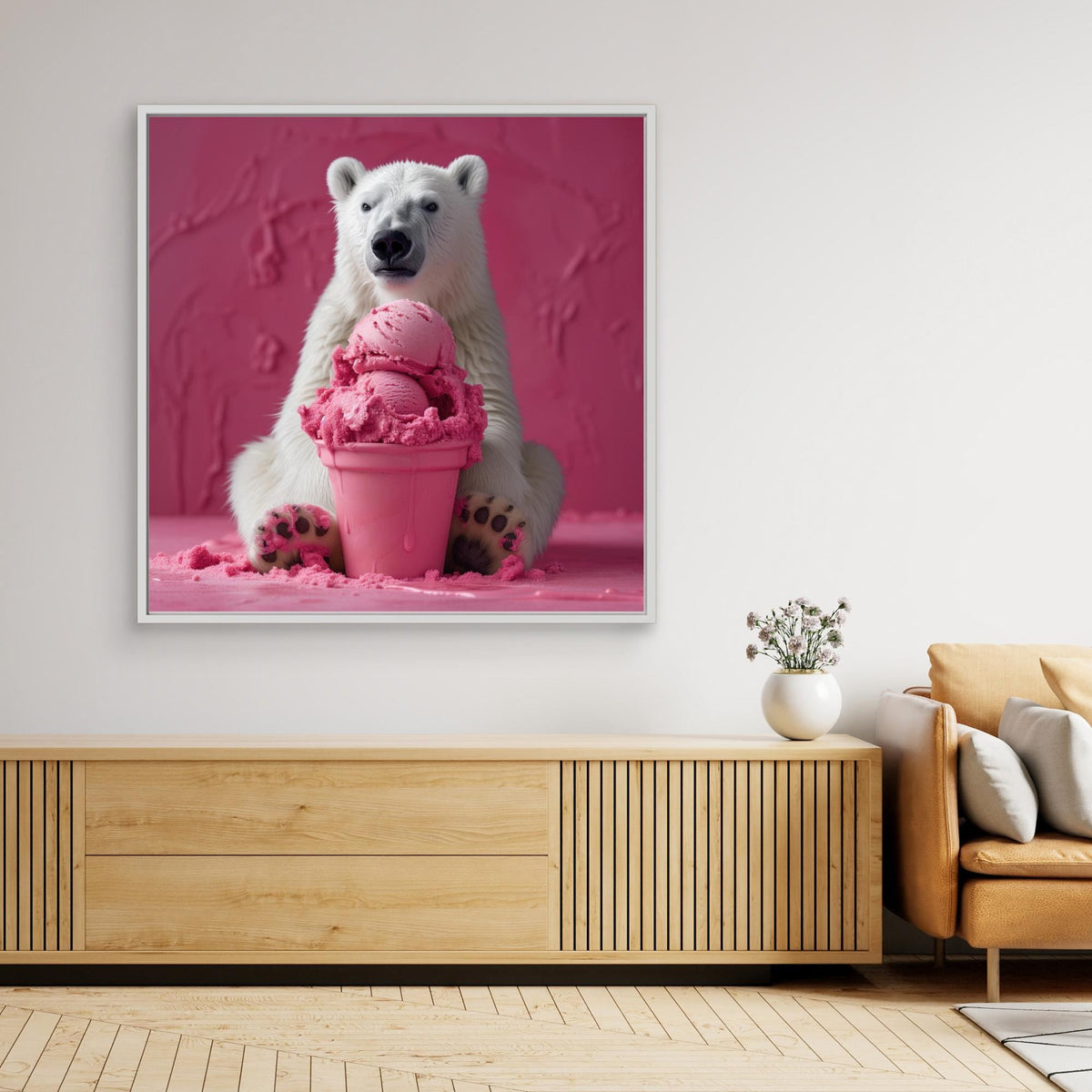 Pink Polar Ice Cream