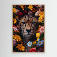 Cheetah Flowers portrait