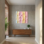 Affiche Ice Creamy de MaxL au-dessus d'un buffet en bois