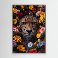 Cheetah Flowers portrait