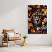 Cheetah Flowers portrait