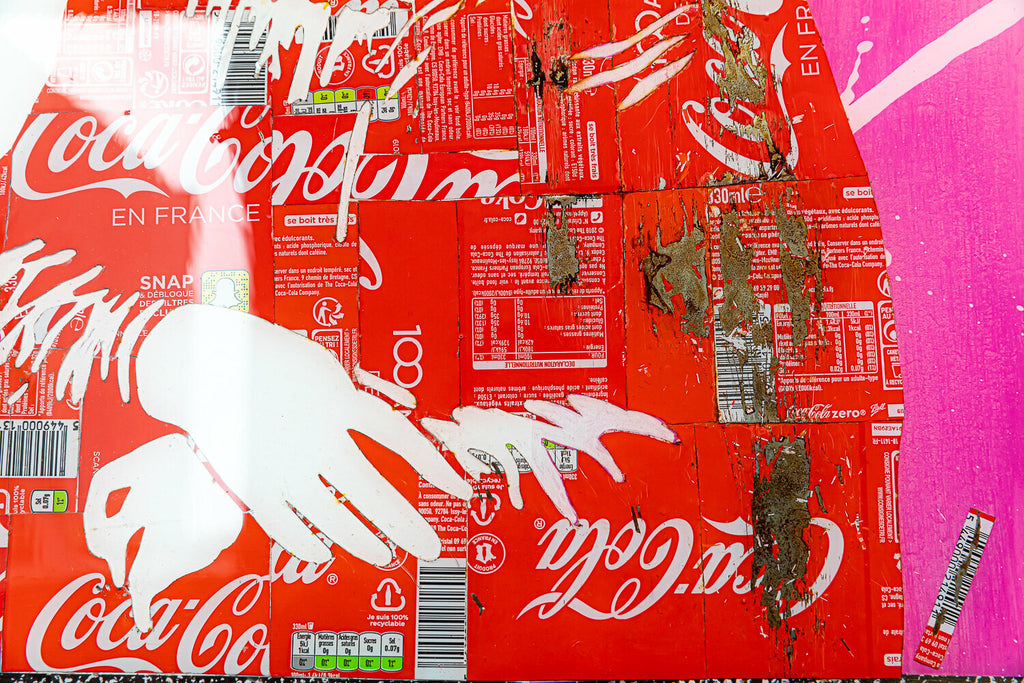 Mona Cola de MaxL, détail des canettes découpées