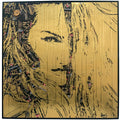 Plein Soleil, tableau pop art de MaxL en canettes recyclées et résine, vue de face
