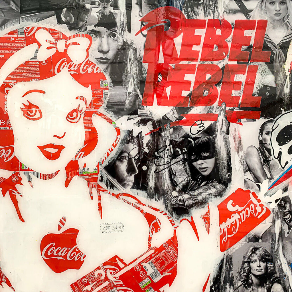 Rebel Rebel de MaxL, détail du visage