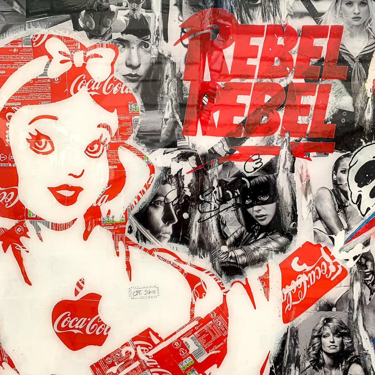 Rebel Rebel de MaxL, détail du visage