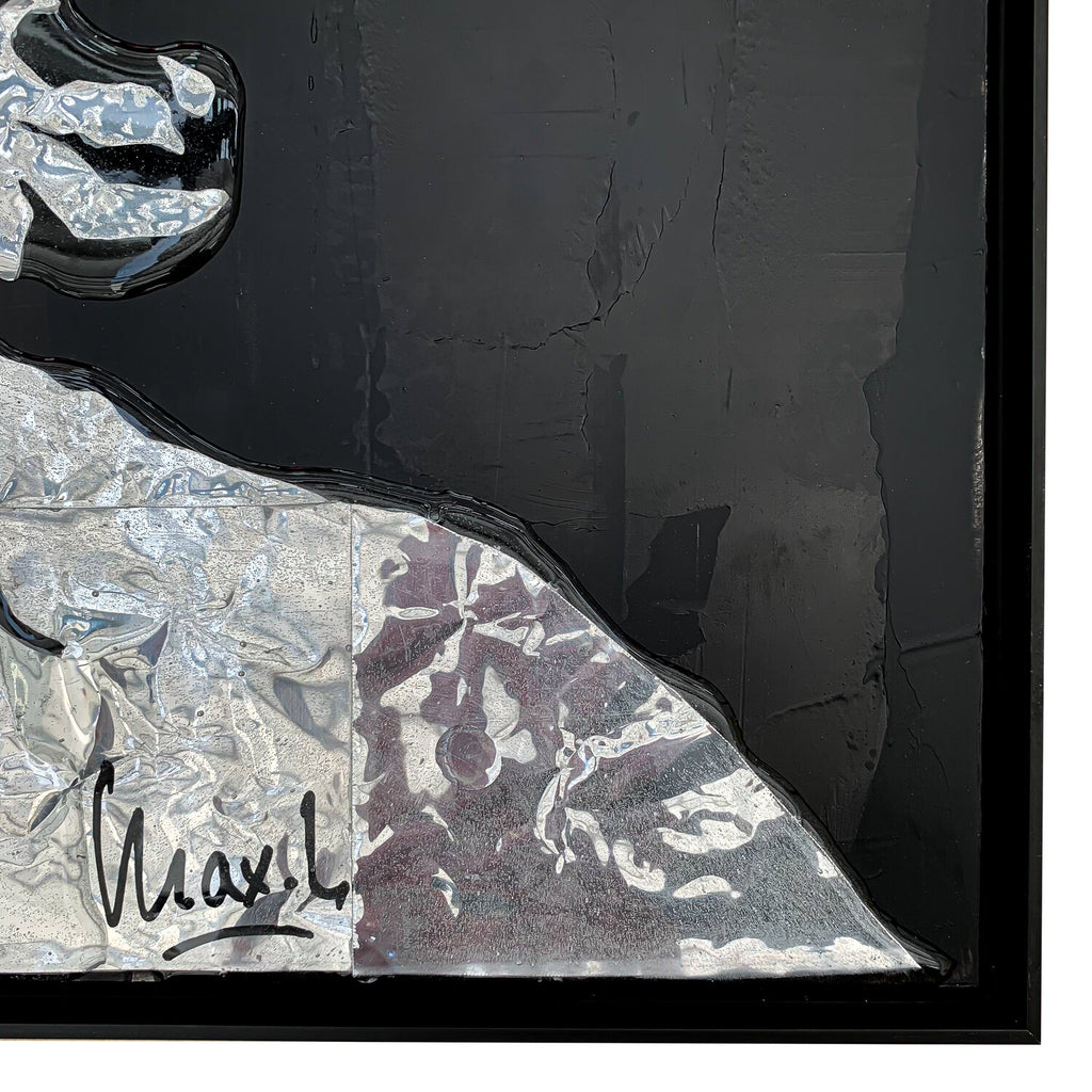 Red Bull Christ de MaxL, détail avec la signature de l'artiste
