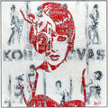Valentine by Korolkovas, tableau pop art de MaxL en canettes recyclées et résine, vue de face